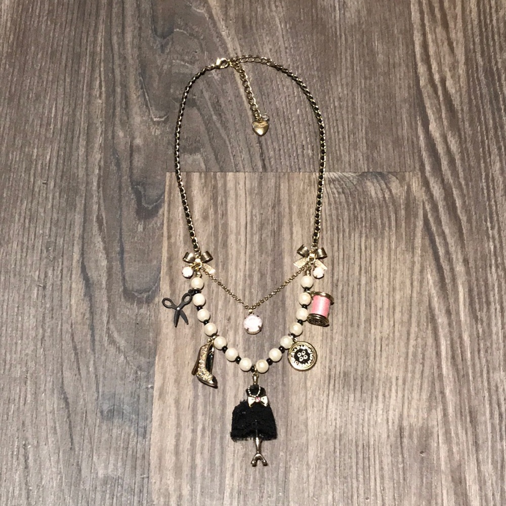 Betsey Johnson fashion charm necklace